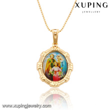 32543 Xuping Trendy Charm Jewelry oro plateado colgante de imagen religiosa como regalos